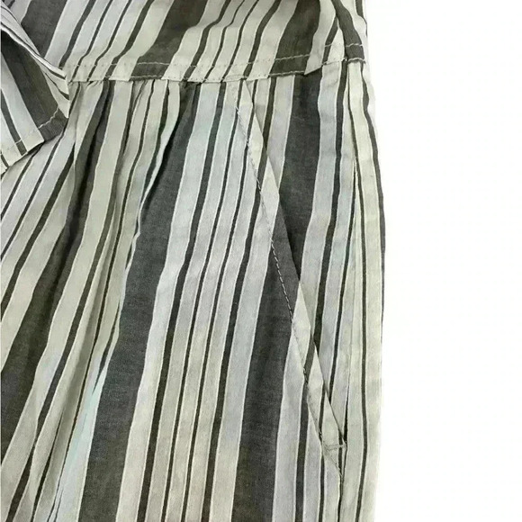 LA VIE REBECCA TAYLOR Stripe Tie Waist Cotton Shorts SZ S - Picture 6 of 9